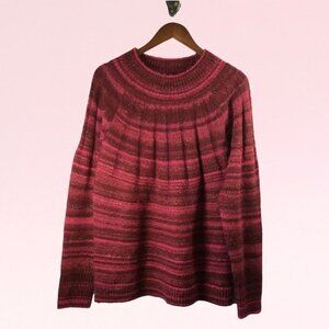 Knox Rose Multicolor Pullover Sweater With Long Sleeves Size XL NWT